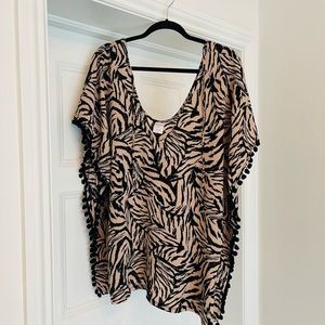 Animal print coverup! Great material and fits most sizes